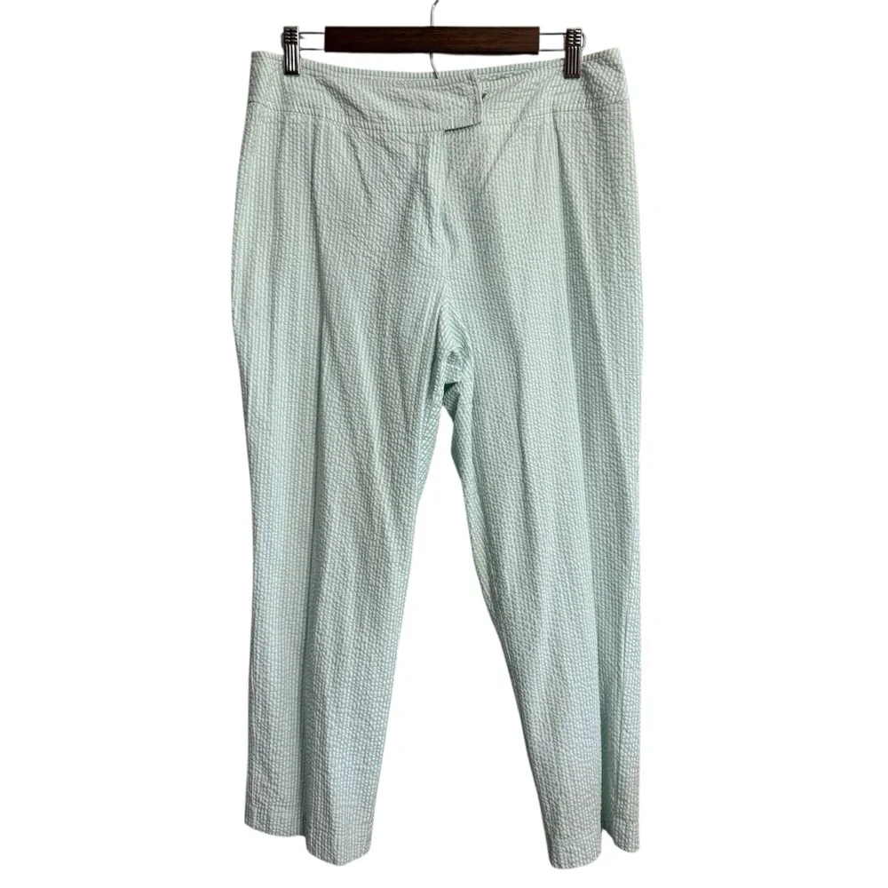 Pendleton seersucker pants womens 10 striped preppy beach coastal cruise resort